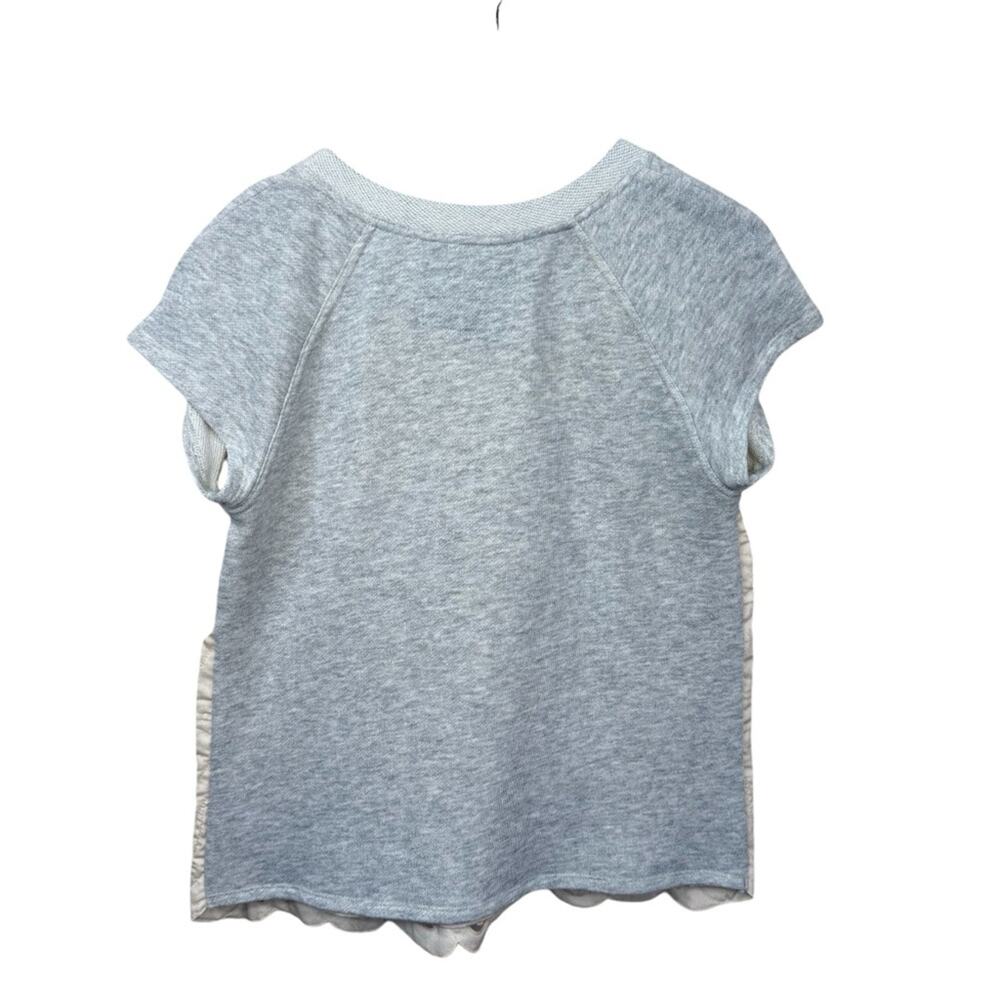Anthropologie Cream and Gray Long Sleeve Tee - Picture 2 of 13